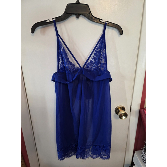 Shirley Of Hollywood Stretch Lace & Mesh Babydoll Size Medium - Picture 1 of 12